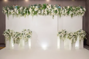 wedding-backdrop-with-flower-and-wedding-decoration-free-photo